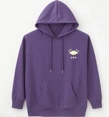 KUGA YUMA 후드 부착 후드티 보라색 L 사이즈