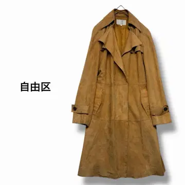 자유구 램 가죽 코트 양가죽 코트 트렌치코트 40