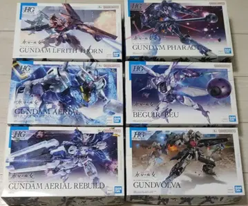 HG 건담 에어리얼 P6 & 루브리스 손 & 베기루베우 & 파렉트 외