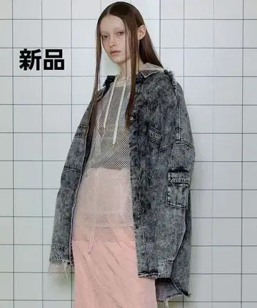 새상품 데님 오버사이즈 셔츠/데님 오버 셔츠