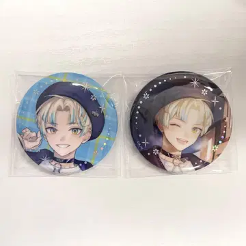 히바치 마나 윈터 데이트 금박 캔뱃지 2개 세트