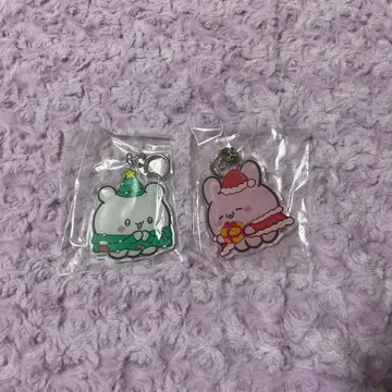 러브이즈 스못피 뿅치 아크릴 스탠드 키링 2체 세트