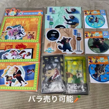 주토피아 2 제일복권 해피 복권 묶음 판매 아크릴 스탠드 스티커 닉