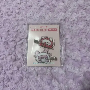 러브이즈 아크릴 헤어 클립 2개 세트