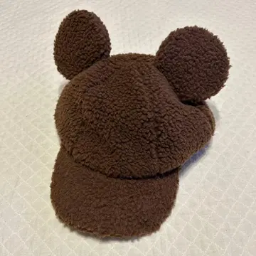 005 미키마우스 귀 달린 브라운 캡