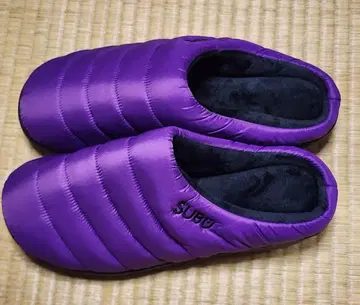 미사용 새상품 SUBU 아마란스 퍼플 슬리퍼 샌들 25.5~27.5
