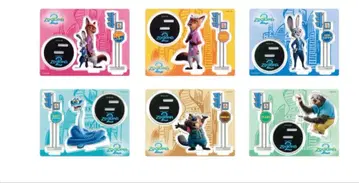 주토피아2 해피 복권 아크릴 스탠드 컴플리트 세트