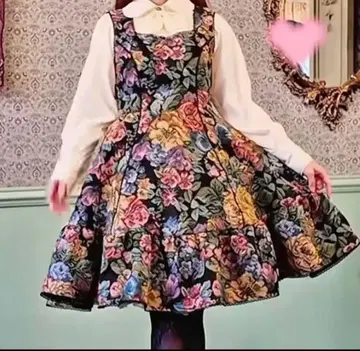 노엘 드 메모와르 고블랑 오버롤 스커트 블랙 M 쿠루미