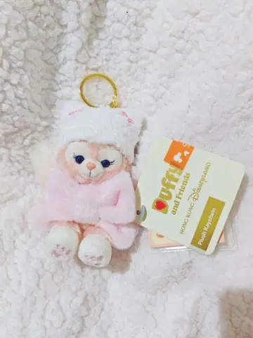 리나벨 겨울 앉은 봉제 인형 키체인 홍콩 디즈니 한정판