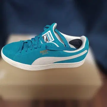 PUMA 스웨이드 터콰이즈 스니커즈