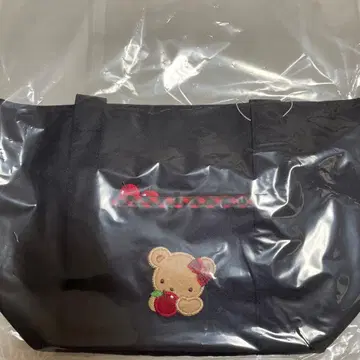 파밀리아 토트백 빨간색 체크 바닥 있음