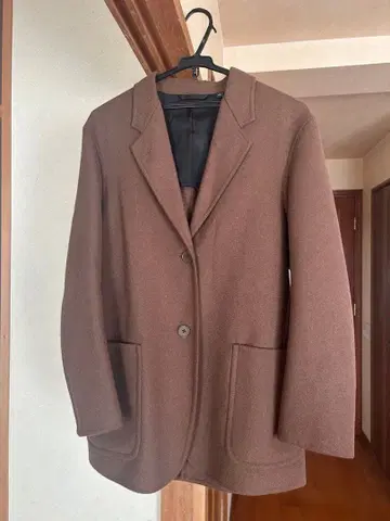 UNIQLO U 울 블렌드 테일러드 자켓 브라운 S 사이즈