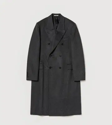 [ AURALEE ] 25AW 캐시미어 몰스킨 코트 사이즈 3 탑 차콜