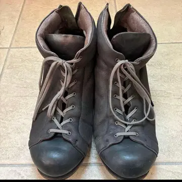 가격 인하 devoa 가죽 하이컷 부츠 지퍼 포함 42