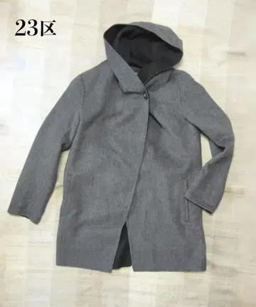 [새상품급] 23구 더블 페이스 리버 원단 후디드 코트