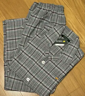 골든 베어 테일러드 파자마 체크 무늬 파자마 M 새상품