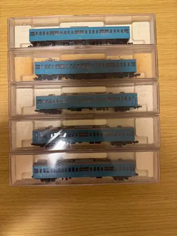 N게이지 철도 모형 여객차 5량 세트 파랑