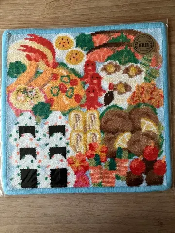 새상품 러브러리 바이 페이러 손수건 도시락 오니기리 두근두근 도시락