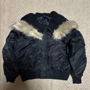 military type N2B flight jacket black