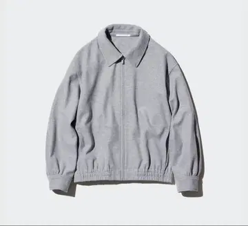 UNIQLO 브러쉬드 저지 오버사이즈 블루종