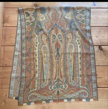 ETRO 페이즐리 무늬 스톨 70% 울 30% 실크 이탈리아제