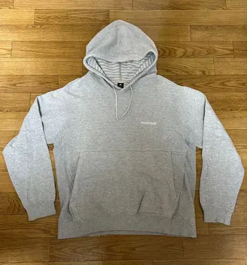 mont-bell 후드 부착 그레이 후드티