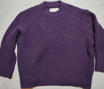 CITY 퍼플 리브 니트 스웨터 사이즈 1 111630020