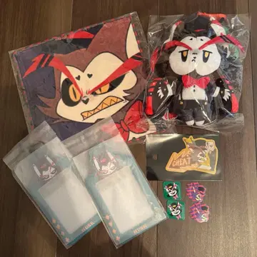 해즈빈 호텔 허스크 세트 페이셜 핸드 타월 앉은 마스코트