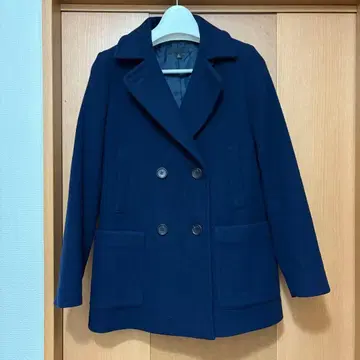 유니클로 피코트 울 혼방 아우터 네이비 M 사이즈 가을/겨울