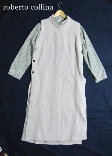 [ 새상품급 ] 이탈리아제 로베르토 콜리나 슬리브리스 니트 롱 원피스