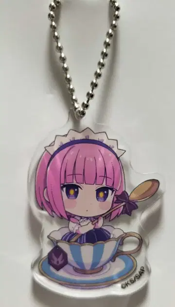 카미츠바키시 건설 중 카후 모리사키 카호 SD 랜덤 아크릴 키링 로손