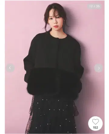 CELFORD 밑단 퍼 블루종 36 새상품급