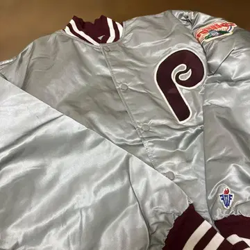 90년대 전반기 MLB 필라델피아 필리스 새틴 점퍼 L