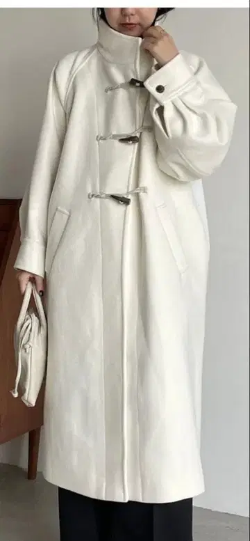 CAPRICIEUX LE MAGE 더플 코트 화이트 사이즈 36