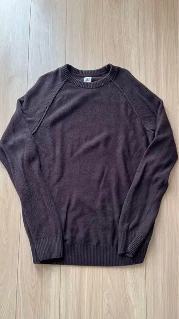 GAP 다크 브라운 코튼 니트