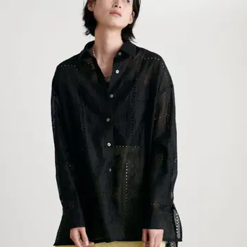 LARUTA 라루타 패치워크 레이스 셔츠