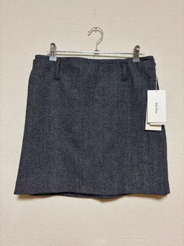 Mila Owen 헤링본 트위드 타이트 미니 스커트 그레이