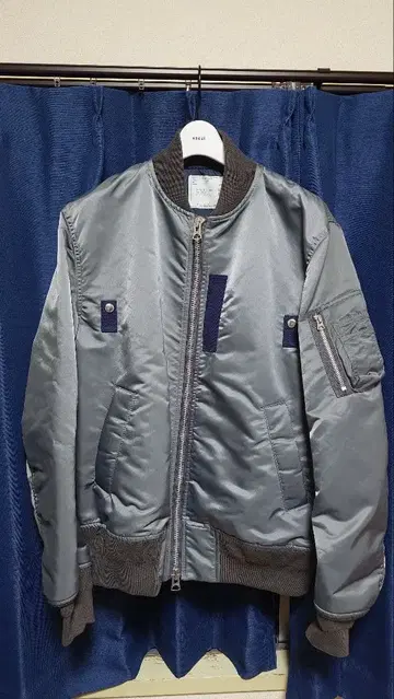 sacai MA-1 사카이 나일론 자켓 사이즈 2 카키
