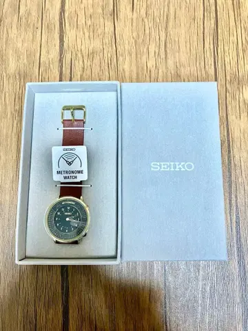 SEIKO 메트로놈 워치 브라운