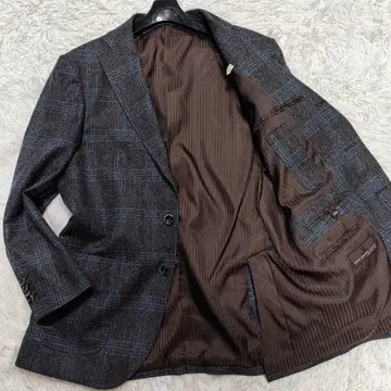 윌크스 배쉬포드 테일러드 자켓 카노니코 원단 실크 체크