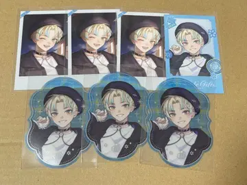 니지산지 윈터 데이트 히바치 마나 폴라로이드풍 카드 특전 스티커