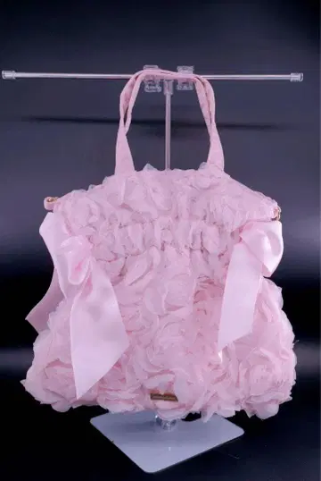 Maison de FLEUR 튤 로즈 더블 리본 2Way 토트백