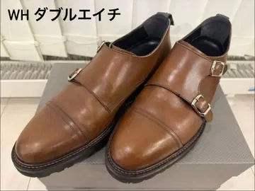 WH 더블 에이치 브라운 더블 몽크 슈즈