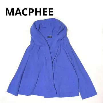 MACPHEE 맥피 후디 망토 니트 가디건 캐시미어 울