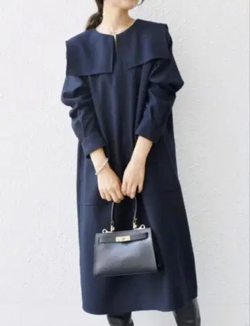 [새상품급] SHIPS any 네이비 원피스