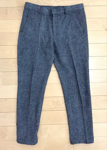 April77 헤링본 9부 팬츠 M