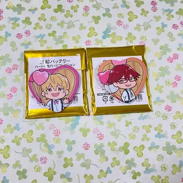 망각 배터리 하트형 캔뱃지 컬렉션 카나메 케이 치하야 슌페이 굿즈 세트