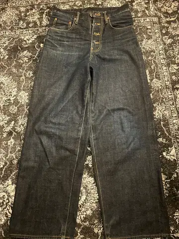 Sugarhill 버튼 플라이 데님 팬츠 / 셀비지 데님