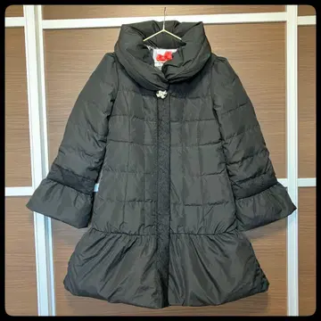 &LOVE 앤드러브 다운 코트 A라인 플레어 블랙 M