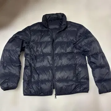 대폭 할인 인하 신가격 3800엔 네이비 퀼팅 다운 자켓